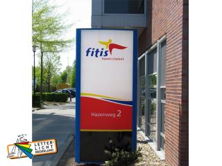 Verlichte reclamezuil